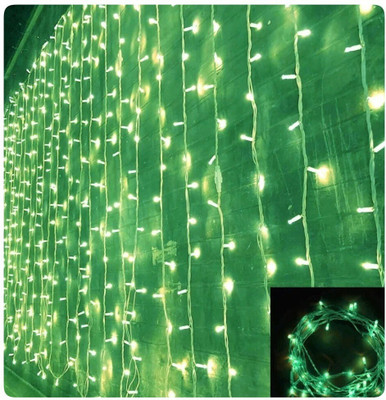 Local Charm 160 LEDs 7 m Green Steady String Rice Lights(Pack of 8)