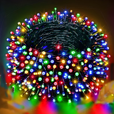 Lumicub 58 LEDs 19.5 m Multicolor Color Changing, Flickering, Steady String Rice Lights(Pack of 1)