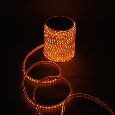 Lexton 2400 LEDs 20 m Orange Steady Strip Rice Lights(Pack of 1)