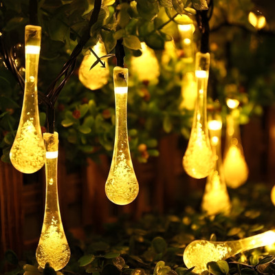 WBD 26 LEDs 5 m Yellow Steady Water Drop Rice Lights(Pack of 1)