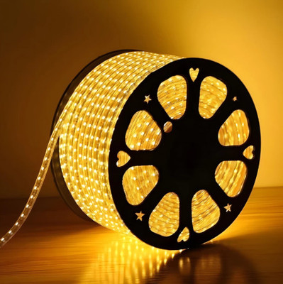 JASVIN TRADERS 1200 LEDs 10 m Yellow Steady Strip Rice Lights(Pack of 1)