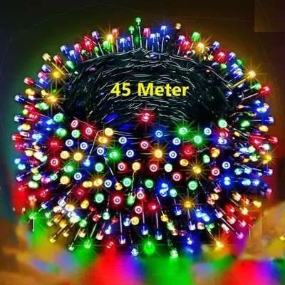 diwalilights 120 LEDs 45 m Multicolor Color Changing, Flickering, Steady String Rice Lights(Pack of 1)