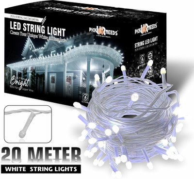 Daily Needs Shop 60 LEDs 20 m White Steady String Rice Lights(Pack of 1)