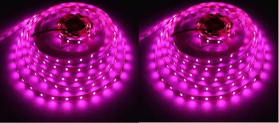 Daiwik 130 LEDs 3 m Pink Steady Strip Rice Lights(Pack of 2)