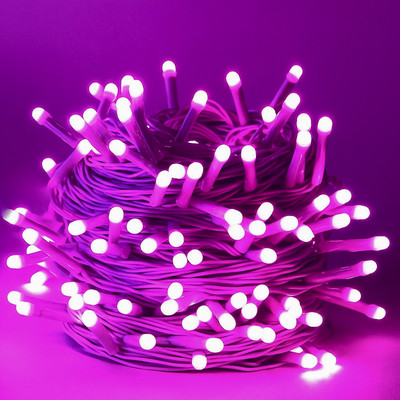 MPROW 56 LEDs 15 m Pink Steady String Rice Lights(Pack of 1)