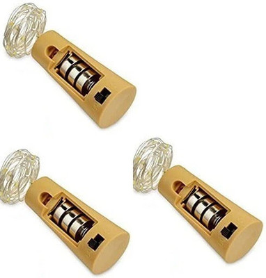 Raga Plus 20 LEDs 80 m Multicolor Steady String Rice Lights(Pack of 3)