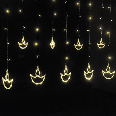 Techpunch 12 LEDs 3 m Multicolor Flickering Diya Rice Lights(Pack of 1)