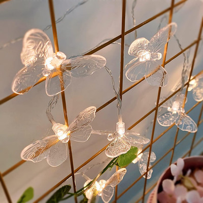 Meneon 20 LEDs 4 m Yellow Steady Butterfly Rice Lights(Pack of 1)