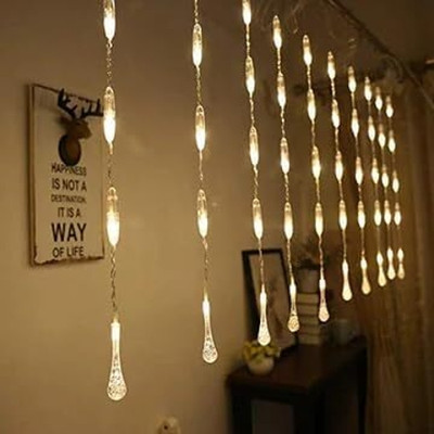 prisma collection 50 LEDs 2.5 m White Steady Bulb Rice Lights(Pack of 1)