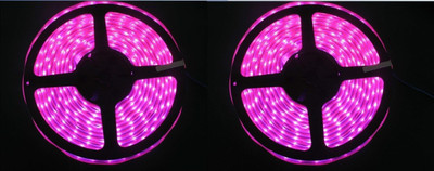 spark world 260 LEDs 4 m Pink Steady Strip Rice Lights(Pack of 2)