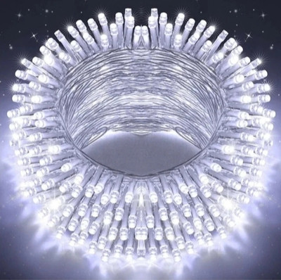 Perikam 56 LEDs 16 m White Steady String Rice Lights(Pack of 1)
