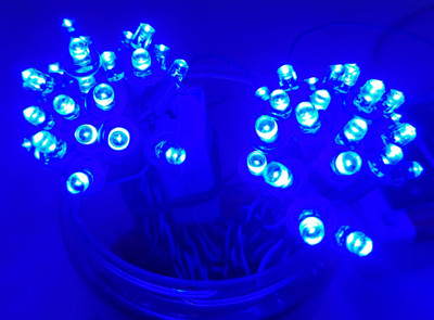 A.S.D. Electronics 200 LEDs 34.12 m Blue Steady String Rice Lights(Pack of 4)