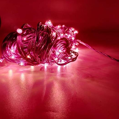 qamanta 36 LEDs 15 m Red Steady Bulb Rice Lights(Pack of 1)