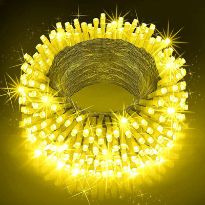 ASIDEA 36 LEDs 15 m Gold Steady Bulb Rice Lights(Pack of 1)