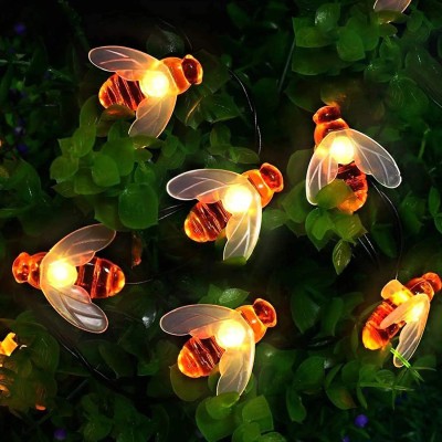 CraftQua 16 LEDs 3.35 m Gold Steady Butterfly Rice Lights(Pack of 1)