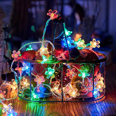 BRIGHTDAZZLE 14 LEDs 5.2 m Multicolor Steady Flower Rice Lights(Pack of 2)