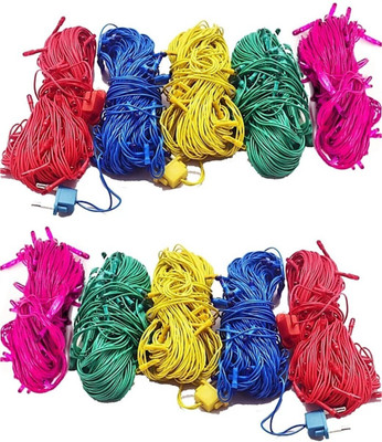 Local Charm 300 LEDs 7.01 m Multicolor Steady String Rice Lights(Pack of 10)