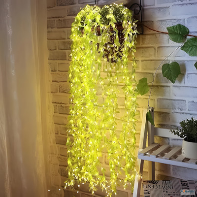 HOMESTIC 750 LEDs 3.05 m Green Steady Leaf Rice Lights(Pack of 1)