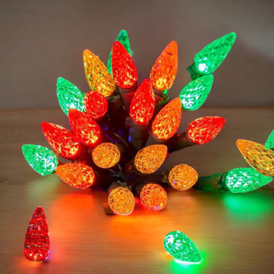 HASRU 35 LEDs 3.99 m Multicolor Steady Bulb Rice Lights(Pack of 1)
