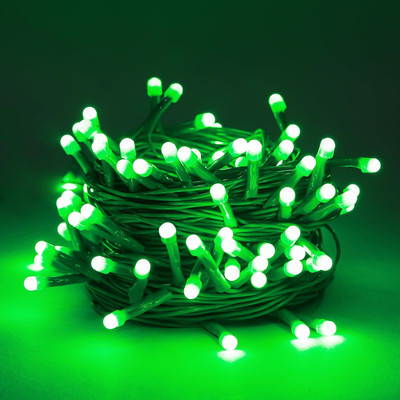 Growvibe 40 LEDs 15 m Green Steady Ball Rice Lights(Pack of 1)