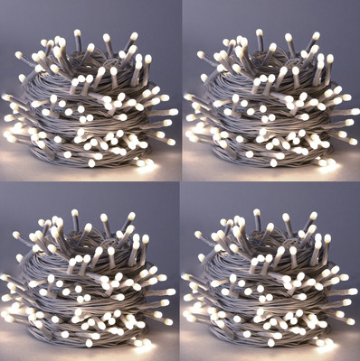 DOJI 36 LEDs 11 m White Steady String Rice Lights(Pack of 4)