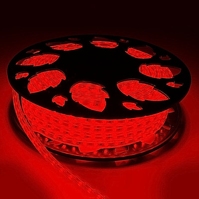 SLIGHT 1200 LEDs 10 m Red Steady Strip Rice Lights(Pack of 1)