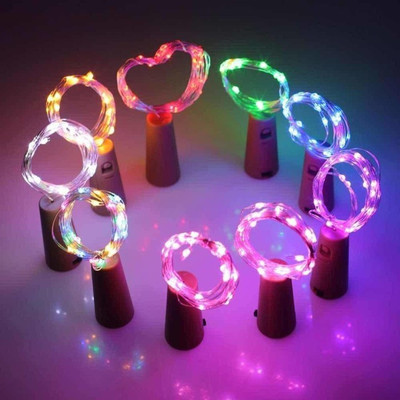 AbhiCart 20 LEDs 2.03 m Multicolor Steady Bottle Rice Lights(Pack of 6)