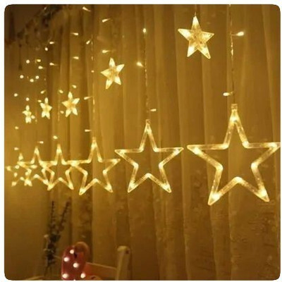 Local Charm 138 LEDs 2.5 m Yellow Flickering Star Rice Lights(Pack of 1)