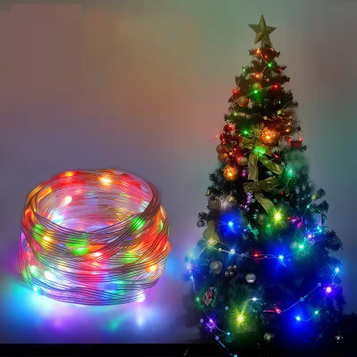 WunderVoX 100 LEDs 10 m Multicolor Color Changing, Flickering, Steady String Rice Lights(Pack of 1)