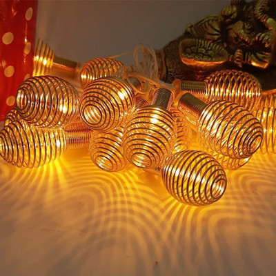 Trendx 14 LEDs 3.5 m Gold Steady Bulb Rice Lights(Pack of 1)