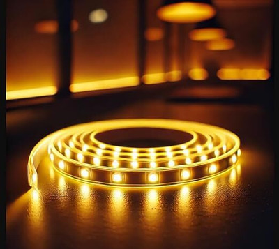 SAVORADE 240 LEDs 5 m Yellow Steady Strip Rice Lights(Pack of 1)