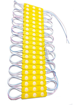 AP Source 20 LEDs 1 m Yellow Color Changing, Steady, Flickering Bulb Rice Lights(Pack of 20)