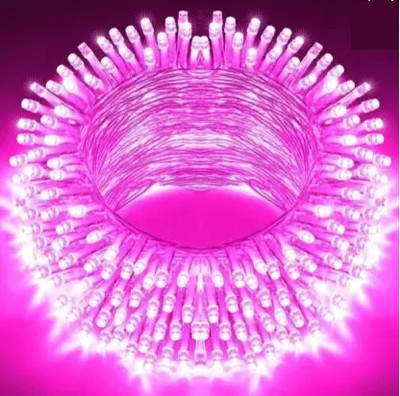 TECH GAMERZ 40 LEDs 12 m Pink Flickering String Rice Lights(Pack of 1)