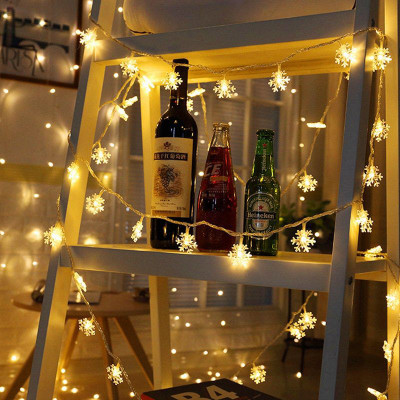 WunderVoX 14 LEDs 3.35 m Transparent Steady Snow Flake Rice Lights(Pack of 1)