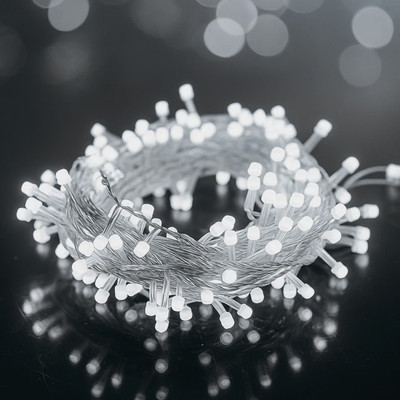 MPROW 34 LEDs 10 m White Steady String Rice Lights(Pack of 1)