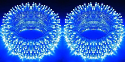 ELECRTIC ELITE 40 LEDs 12 m Blue Steady String Rice Lights(Pack of 2)