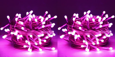 Errol 36 LEDs 11 m Pink Steady String Rice Lights(Pack of 2)