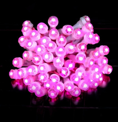 Shiv Shankar Sells 50 LEDs 11 m Pink Steady Bulb Rice Lights(Pack of 1)
