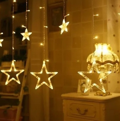 Riseup 138 LEDs 139 m Yellow Flickering, Steady Star Rice Lights(Pack of 1)