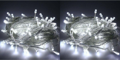 Ein Sof 36 LEDs 14.73 m White Steady String Rice Lights(Pack of 2)