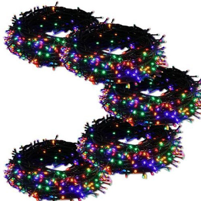 inooBeam 40 LEDs 13.01 m Multicolor Color Changing String Rice Lights(Pack of 5)