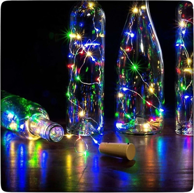 Business Squad 20 LEDs 1.98 m Multicolor Steady String Rice Lights(Pack of 4)
