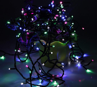 MUMU 42 LEDs 12 m Multicolor Steady Bulb Rice Lights(Pack of 2)