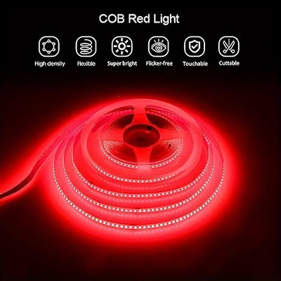 SAVORADE 240 LEDs 5 m Red Steady Strip Rice Lights(Pack of 1)