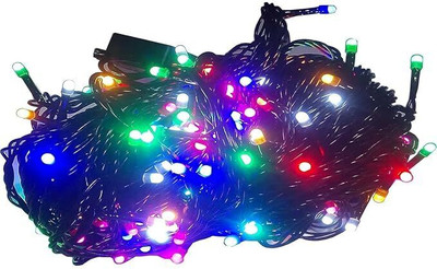 qamanta 36 LEDs 15 m Multicolor Steady Bulb Rice Lights(Pack of 1)