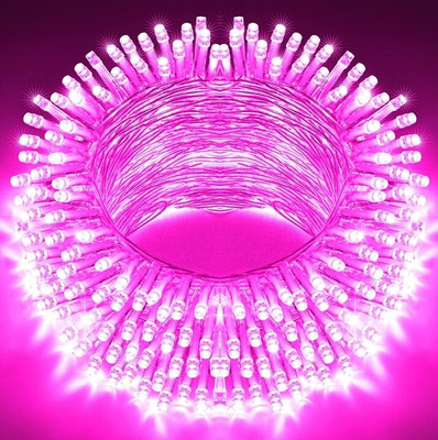 Aditi Enterprises 40 LEDs 11 m Pink Steady String Rice Lights(Pack of 1)