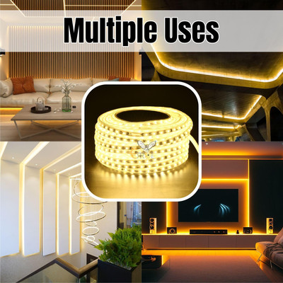 PRIMERISE 1200 LEDs 10 m Yellow Steady Strip Rice Lights(Pack of 1)