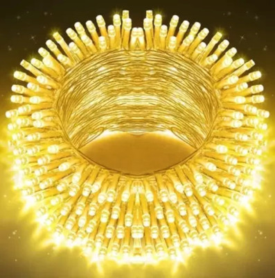 RavAry 52 LEDs 15 m Yellow Steady Bulb Rice Lights(Pack of 1)