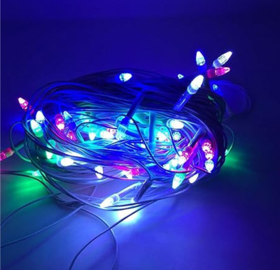 Kingdom 50 LEDs 24 m Multicolor Steady String Rice Lights(Pack of 1)