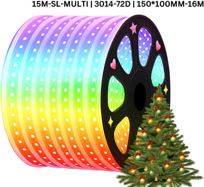 KAVORA 950 LEDs 15 m Multicolor Steady Strip Rice Lights(Pack of 1)